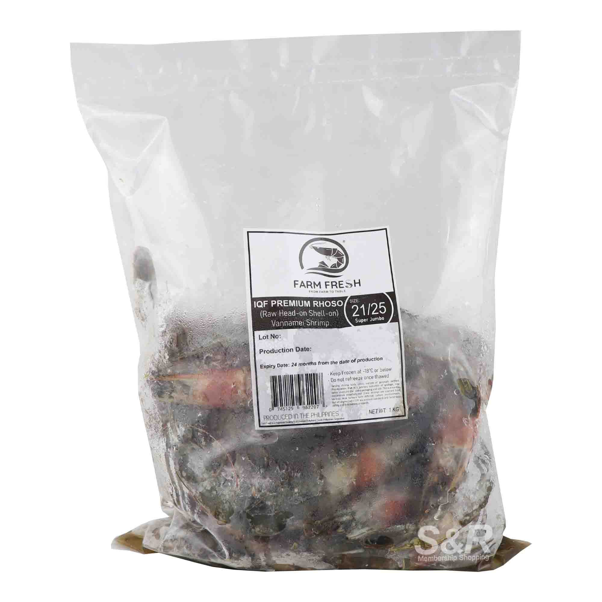 Farm Fresh Vannamei Shrimp 1kg